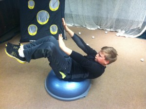 Core strength and balance!